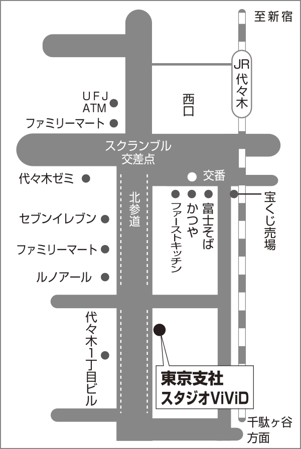株式会社 エフエム富士 東京支社（Studio ViViD）地図